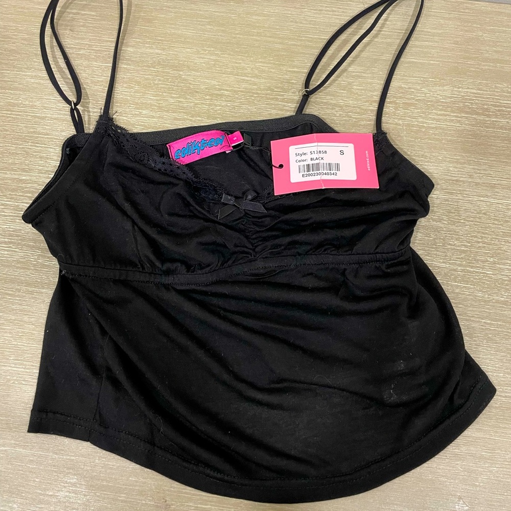 NWT Edited black tank top